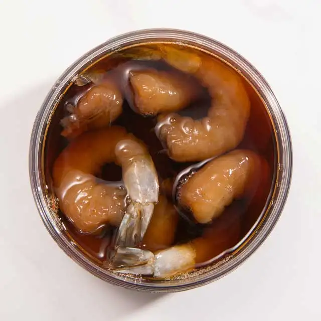 Direct Manufacturer Aquarium Shrimp Food Seafood Snacks SALOMAN Shell-Less Shrimp Marinated in Soy Sauce