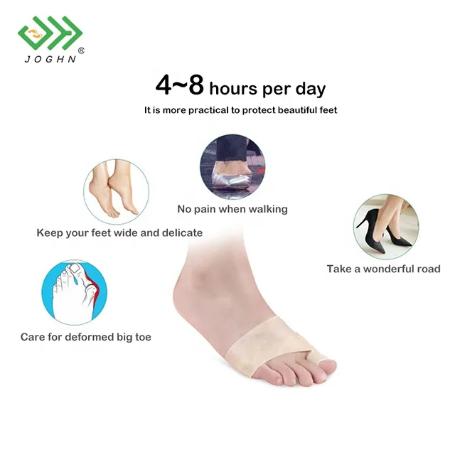 JOGHN Splitter Toe Separator Gel Foot Bunion Corrector Pedicure Sock Unisex Silicone Sebs Toe Separator Individual Silicon