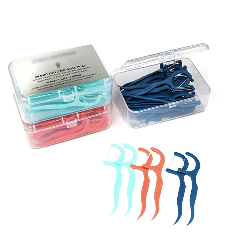 50pcs Orthodontic Gum Care Each Bulk Tooth Cleaning Dental Floss Picks