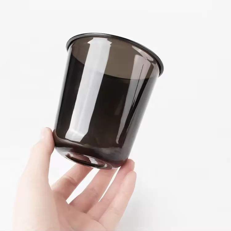 Black Pet Cup U Shape PET Juice Bubble Tea Cup 10oz 12oz 14oz 16oz 300ml 360ml 400ml 500ml U Shape Plastic Cups with Lids