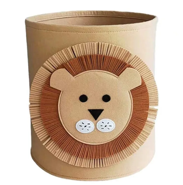 Складная круглая корзина для хранения игрушек
