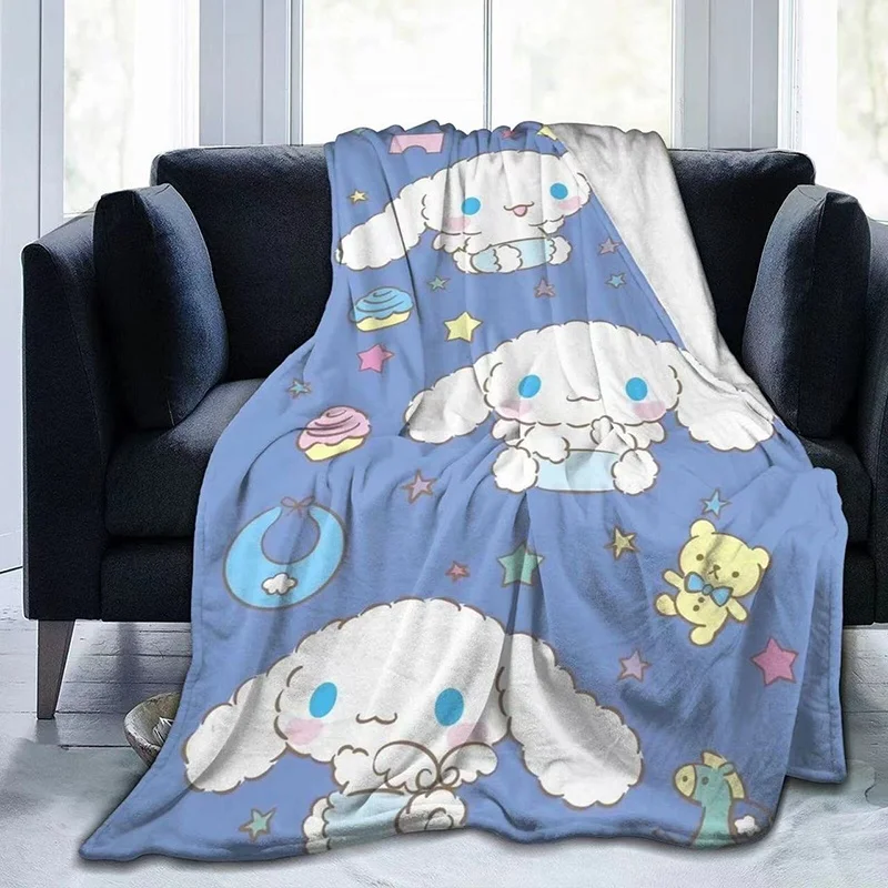 Милое одеяло из аниме милое плюшевое мягкое Cinnamoroll My Melody Kuromi детское подарки для девочек