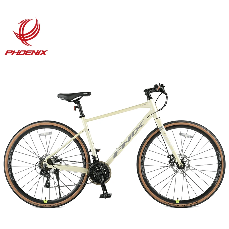 Phoenix 700c Highway Bicycle Aluminum Alloy Frame 20 Speed Bicycle Curved Handlebar Cycling Road Bike