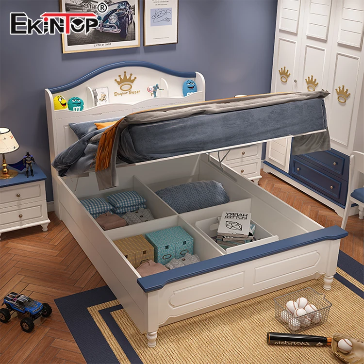 Ekintop Kid Bed Room Furniture Cartoon Wooden Children Design