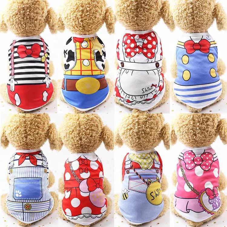 Luxury Designer Pet Summer Clothes XS-2XL Dog T Shirts Puppy Tee French Bull Yorkshire Outfit Cat Apparel