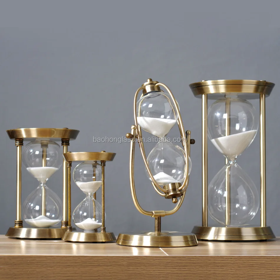 XINBAOHONG Best Seller  Sand Timer Home Decoration 1 Hour Large Metal Hourglass