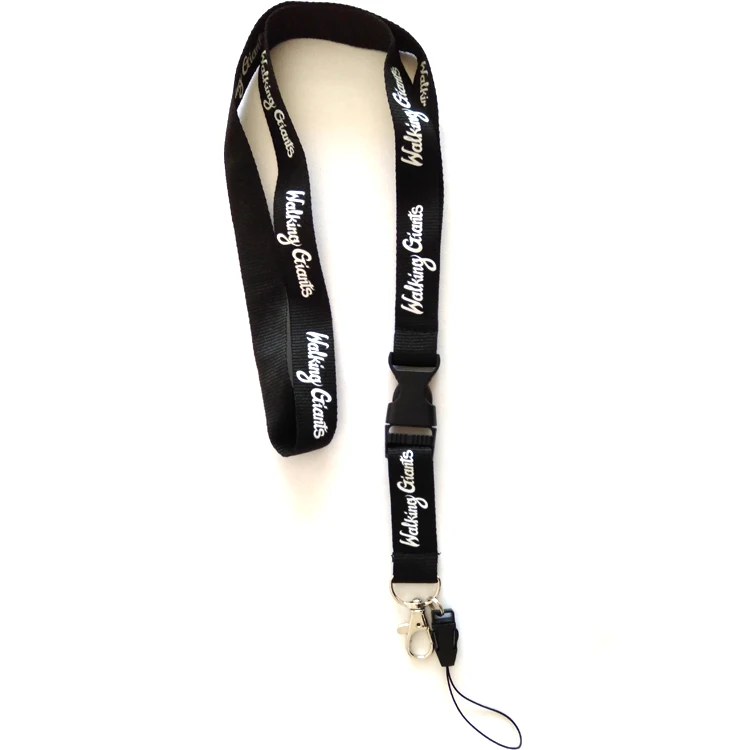 YIBAO Promotional Custom Woven Lanyard Polyester Jacquard Neck Lanyard Screen Printing Plastic Buckle Promotional Gift Silk