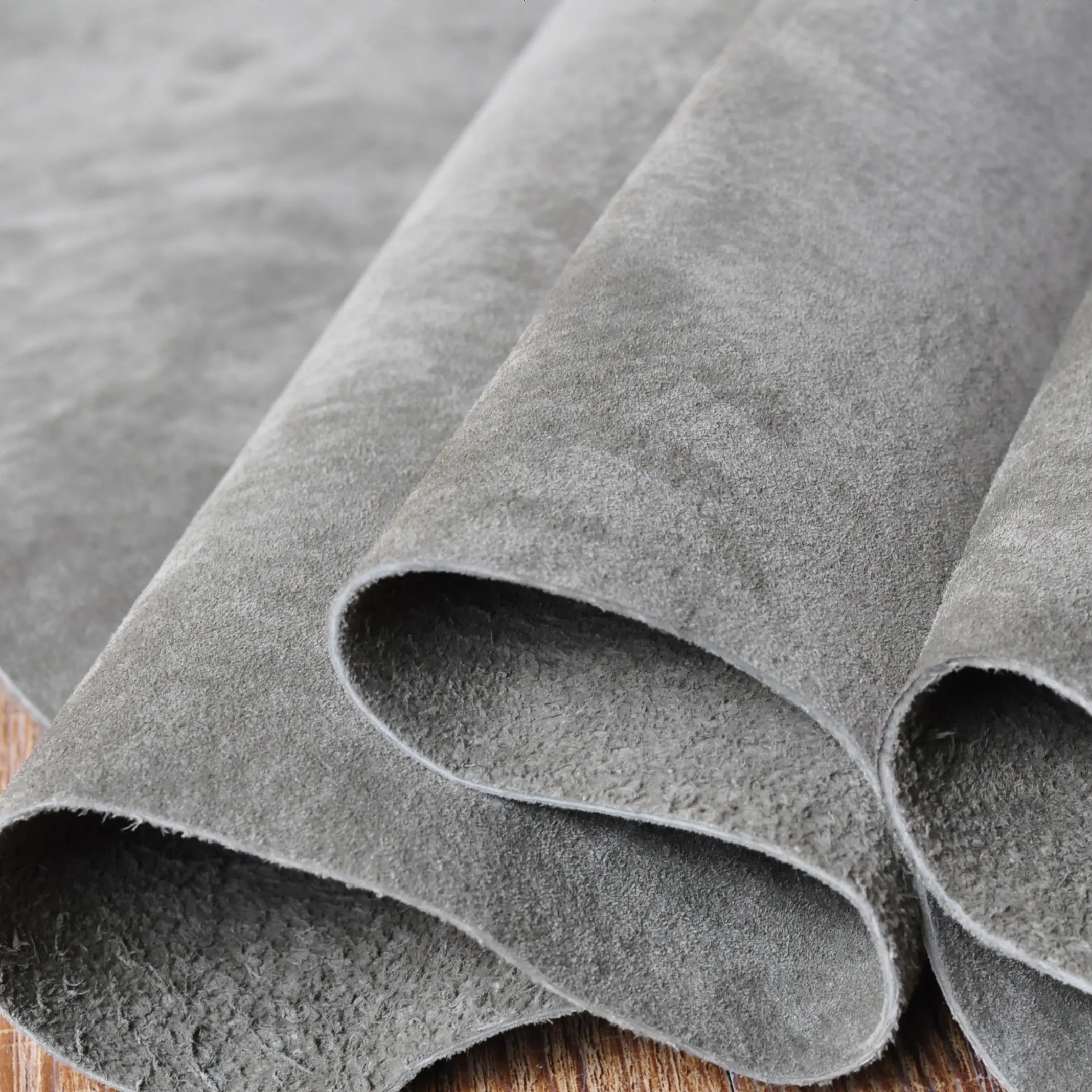 Высококачественная замша из натуральной коровьей спилковой кожи серого цвета GOTAN для обуви, сумок, сапог