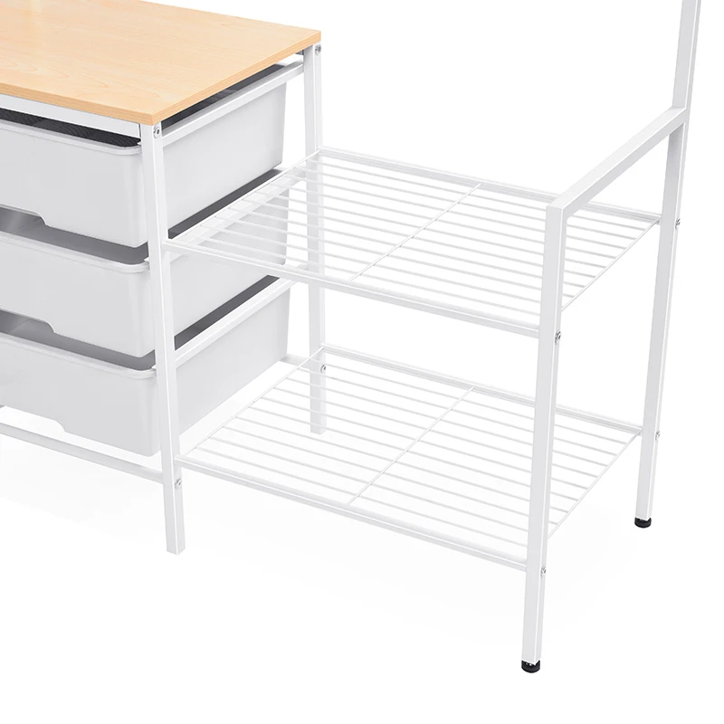 WIREKING Vertical Bedroom Metal Decorative Coat Rack Mini Clothing Handing with Hook