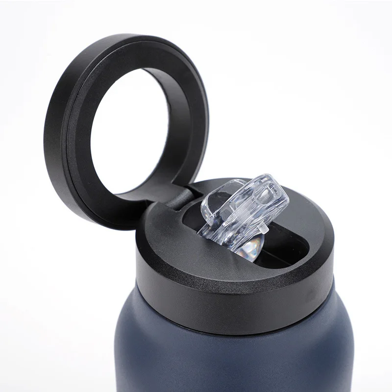 New 304 Stainless Steel Insulation Cup Magnetic Stent Large-capacity Water Cup Portable Sports Keep Cold Water Bottle