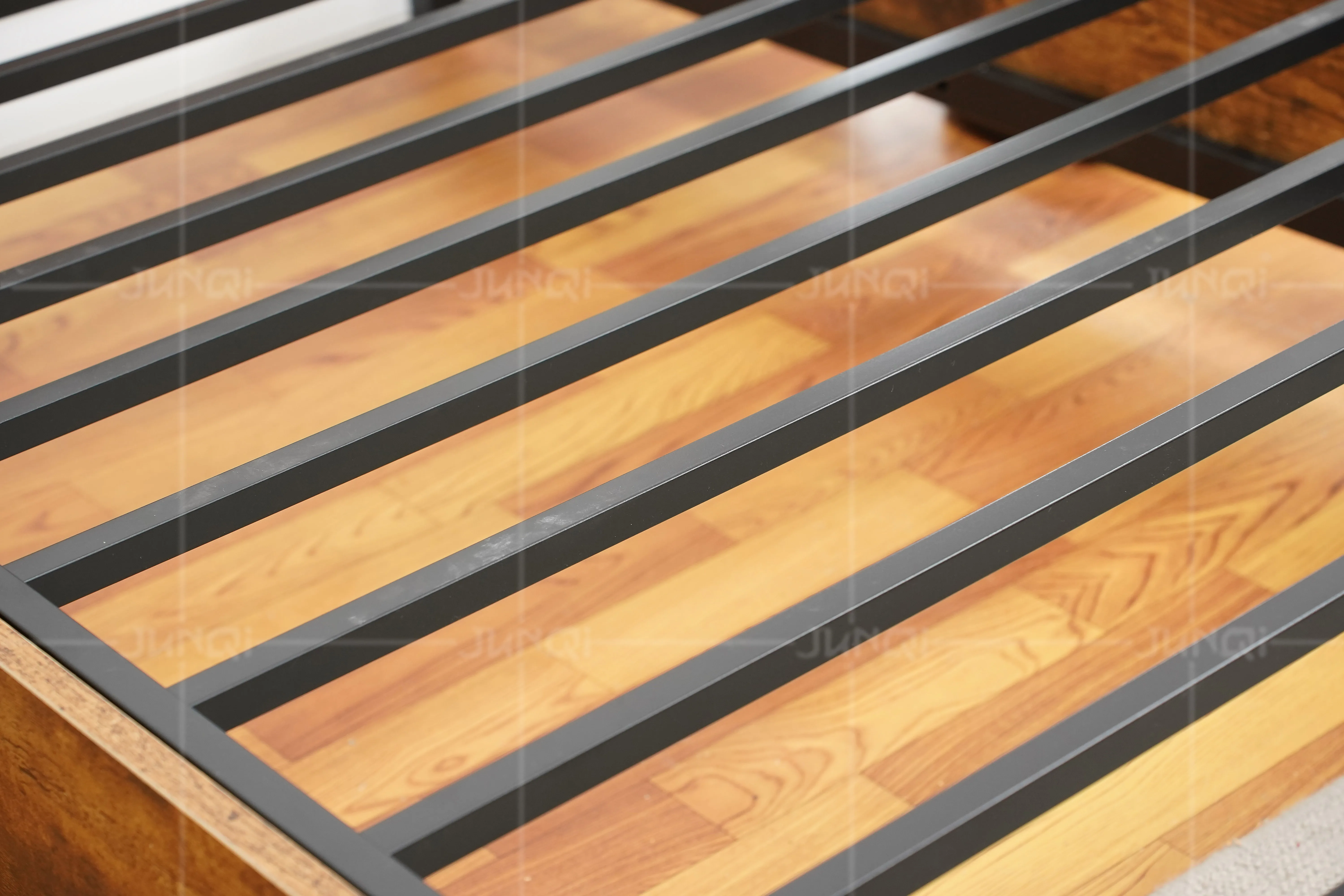 High quality style iron bed new designed wood Back european minimalist king queen single metal bed frame