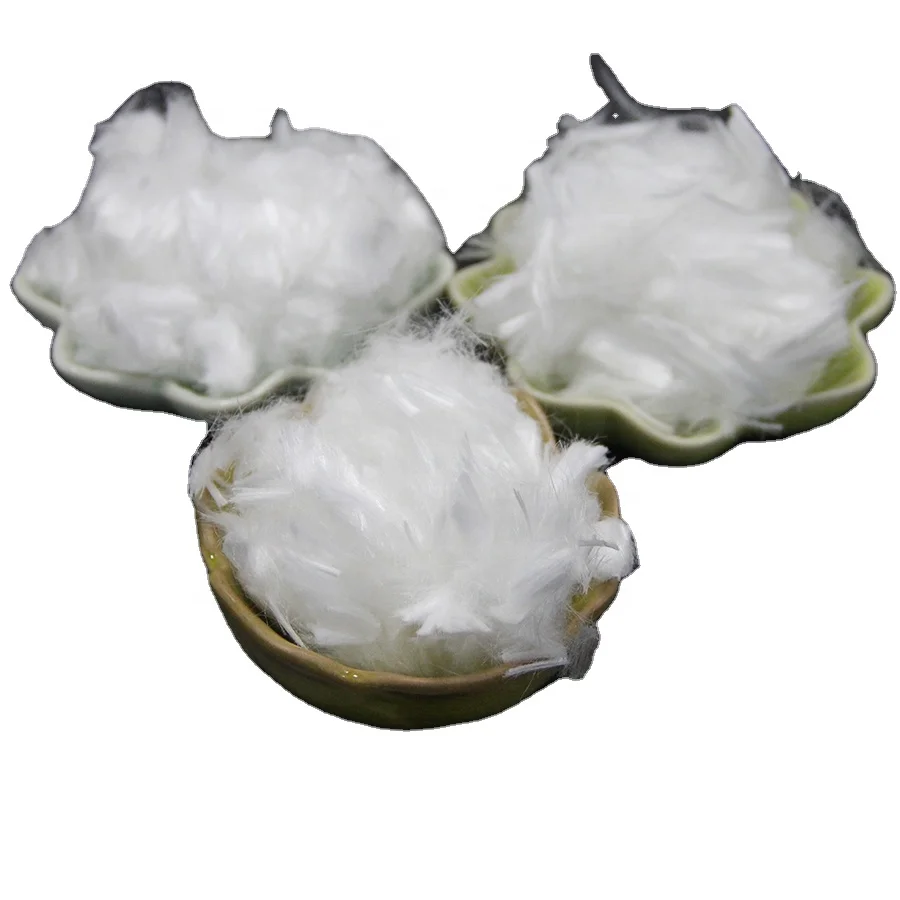 White Polypropylene MicroFiber Monofilament Concrete Reinforcement Form