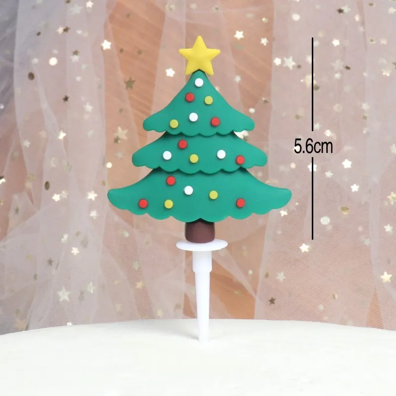 Merry Christmas Cake Toppers 3D Christmas Cake Decoration Topper
