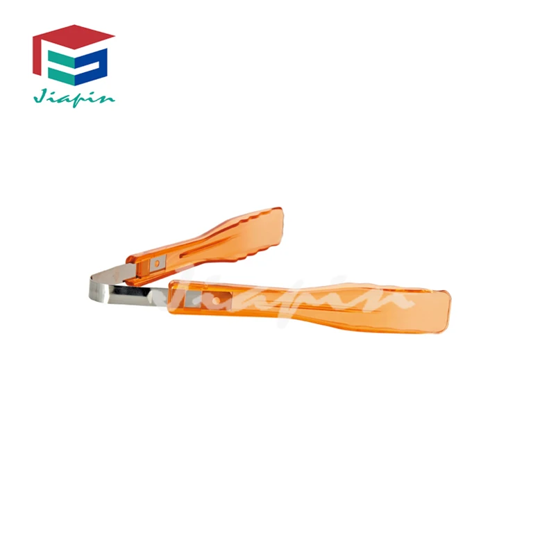 HOT SELL IN STOCK Food Grade PC Plastic Salad Tongs Kitchen Utensil  Bread Ice Salad Plastic Serving Tongs