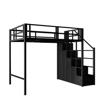 Bedroom Bed Hostel Bed Adult Loft Bed Bedroom Furniture with Stairs Metal Steel Latest Modern Customized Bedroom Sets 25-30 Days