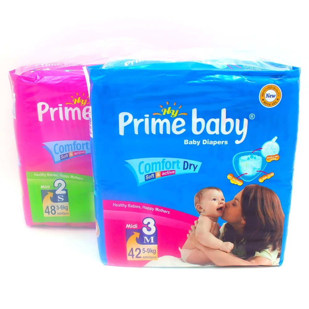 Wholesale Factory Diapers Top Quality SAP Fluff Oem Soft Breathable Comfortable Disposable Baby Diaper Printing PE Nonwoven