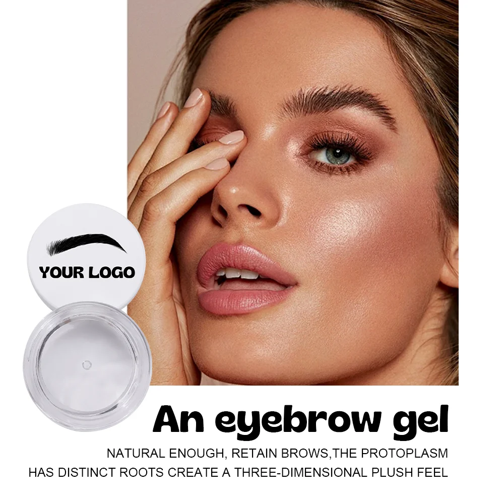 Natural Herbal Long Lasting Waterproof Brow Enhancer Mascara Gel Private Label Cruelty-Free Eyebrow Styling Soap Wax Eye Makeup