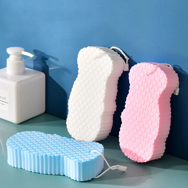 3D Magic Children Bath Sponge body Exfoliating Dead Skin Sponge Massager Cleaning Shower Brushes Peeling Sponge