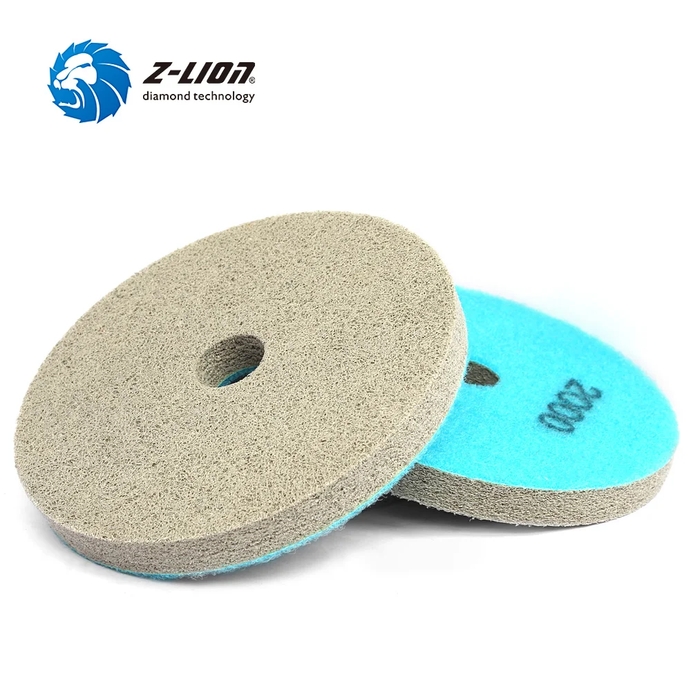 Z LION High Quality Diamond Sponge Polishing Wheel for Cleaning Concrete Stone
