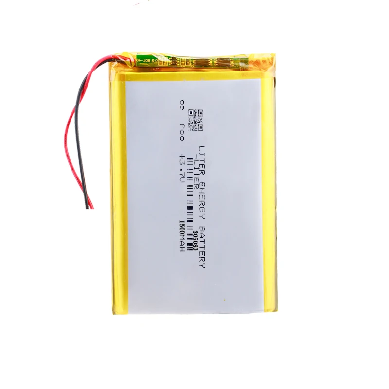 3 7 В 1500 мАч 305080 литий-полимерный аккумулятор для планшета GPS Power bank мобильные игрушки электронной книги