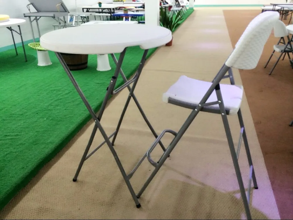 balcony bistro pubs 60cm bar table with cover,easy to carry portable outdoor folding  bar table for wine laptop