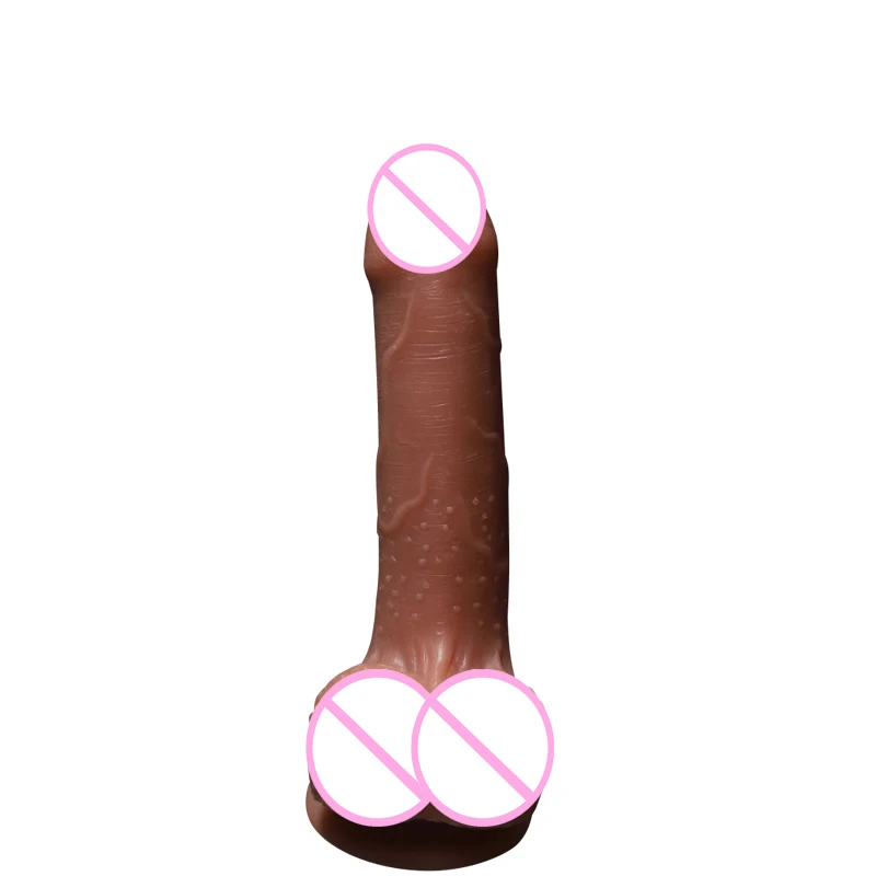 FAAK Strap-On Anal Dildo Multi-Color Liquid Silicone Sex Toy for Adults Penis Monster TPE Design