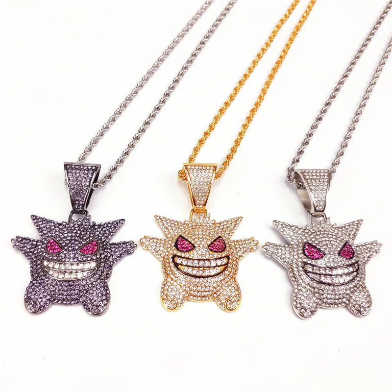 fashion plated  jewelry devil mystical gengar mega little cute monster Talisman Amulet gut courage men guy boy girl women ladies