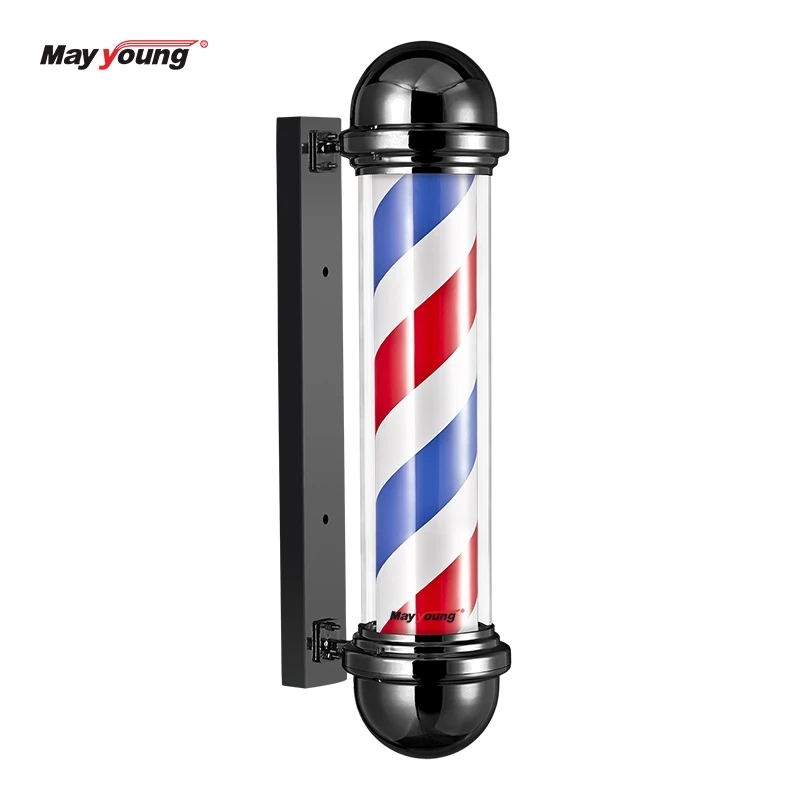 Wholesale black and white barber pole lamp barber shop pole