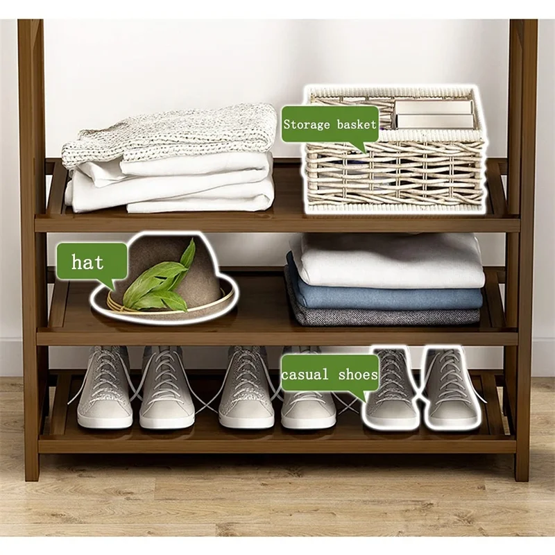 90cm--High quality modern living room bedroom small open bamboo coat racks