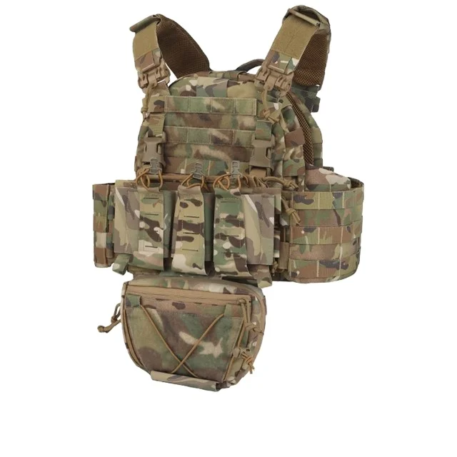 ZHS ARC camouflage outdoor tactical waistcoat thermal mesh lining shoulder and abdomen Tubes quick release system