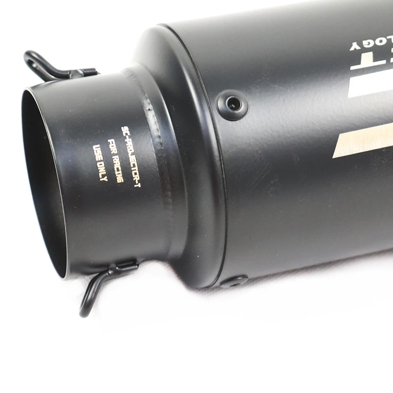 Cheap Stainless Steel Sc project exhaust motorcycle For Universal Exhaust Pipes all Black exhaust for bikes Muffler