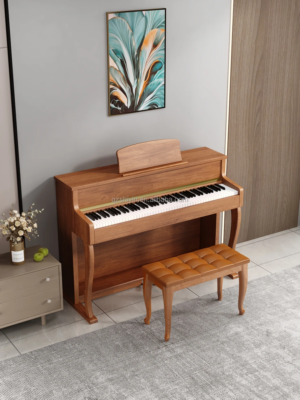 Electric Piano 88 keys Heavy Hammer home professional adult pink smart piano