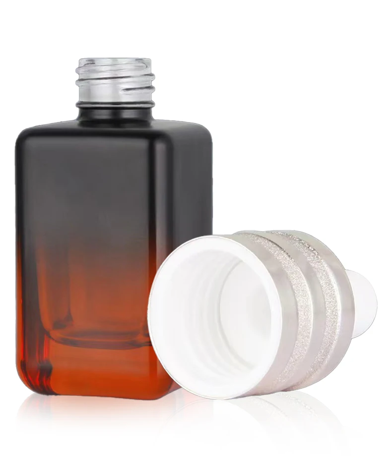 Custom 10 ml 2Oz 15ml 30ml 60ml 100ml Pipette Frosted Pink Blue Amber Colored Cosmetic Essential Oil cute dropper bottles