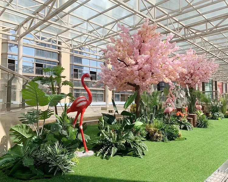 Large artificial trees cherry blossoms with FiberGlass trunk Silk flower leaf wedding outdoor indoor decoration