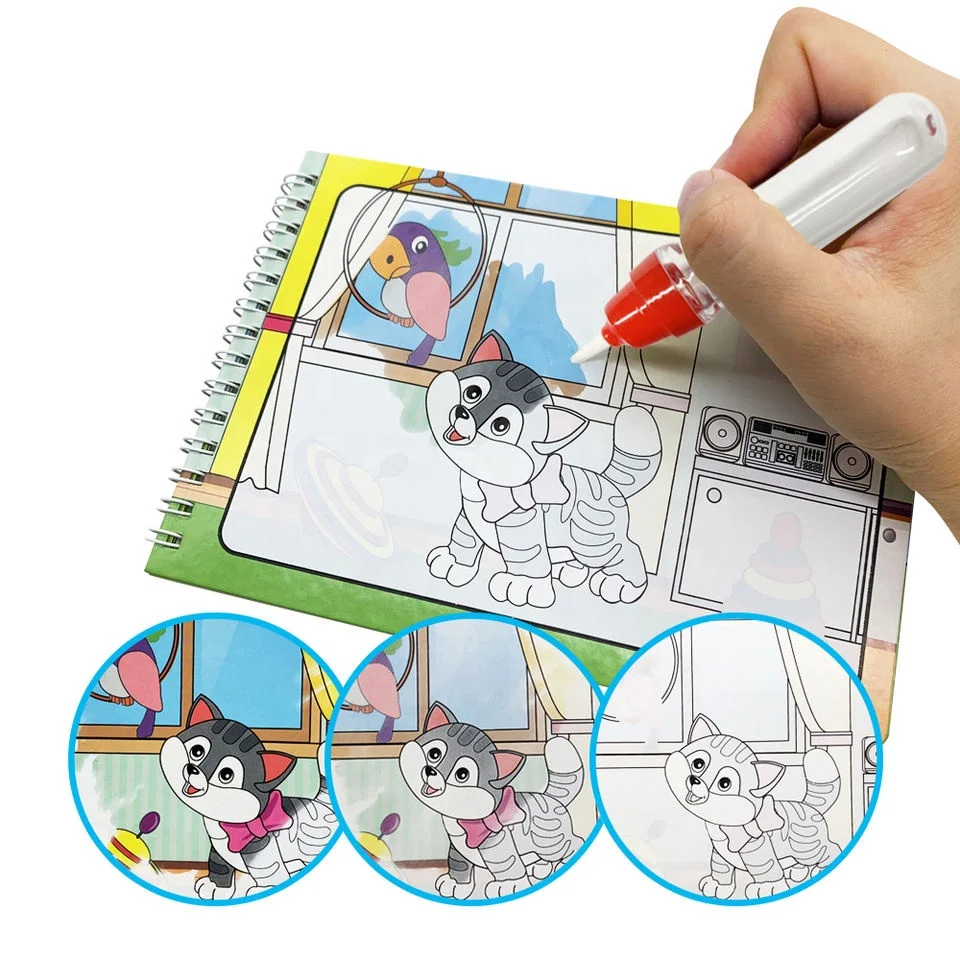 Заводская оптовая продажа волшебная раскраска для рисования wow wainting doodle book