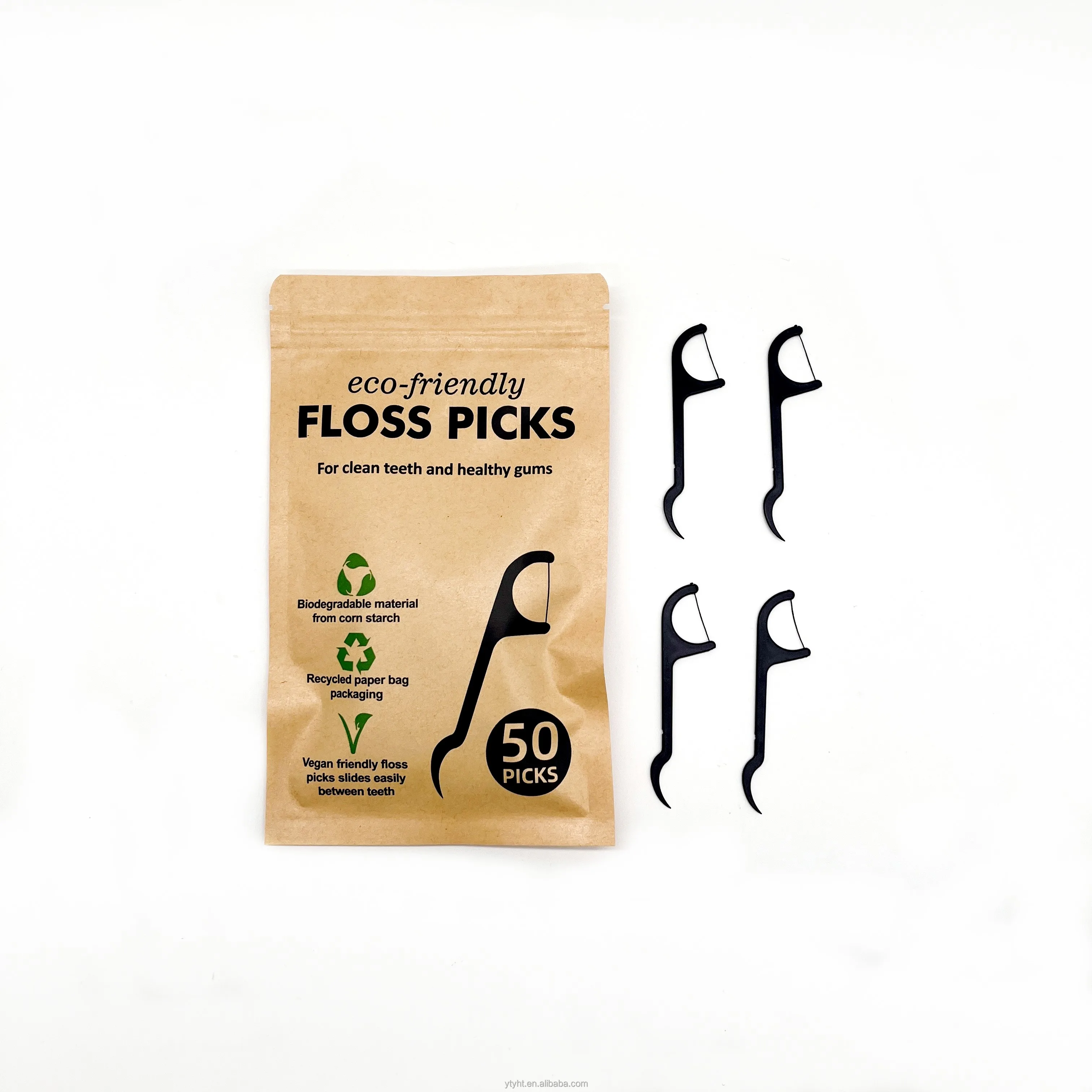 High Quality White Dental Floss Picks Mint Flavored Nylon/PLA/PTFE Oral Care Boxed Free Sample Wholesale