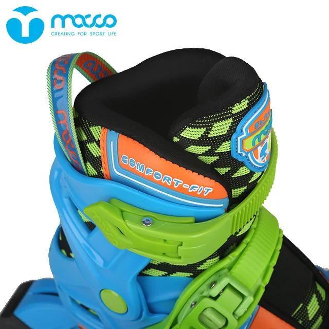 Роликовые коньки macco, детские роликовые коньки, Необычные роликовые коньки S6 K7, голубые