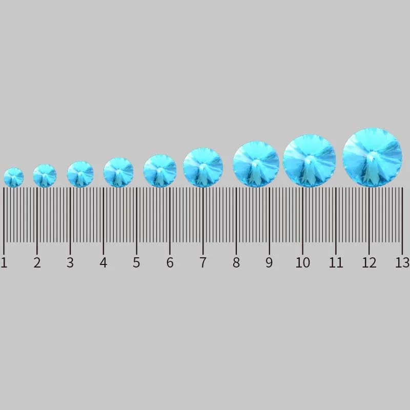 Double Sided Crystal Glass Diamond Beads Sharp Bottom Flying Disc for Nail Art DIY Sticky Phone Case Rhinestones Jewelry