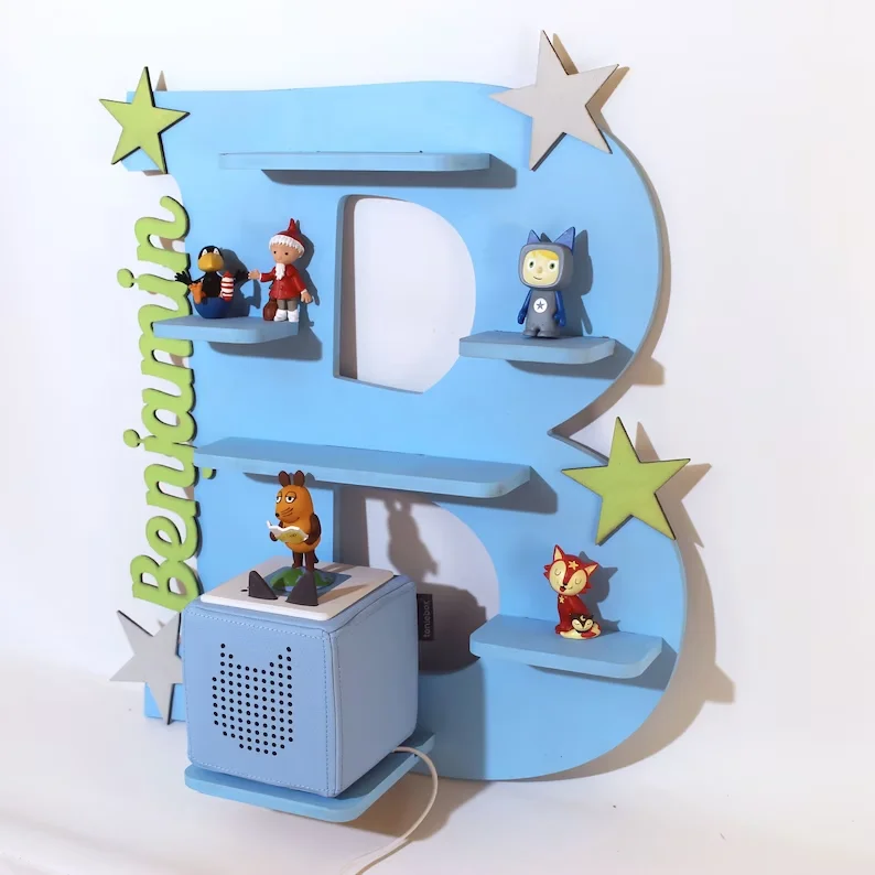 Shelf for jukebox to build yourself DIY wall shelf for Toniefiguren Storage for Tonies Holder for Toniebox