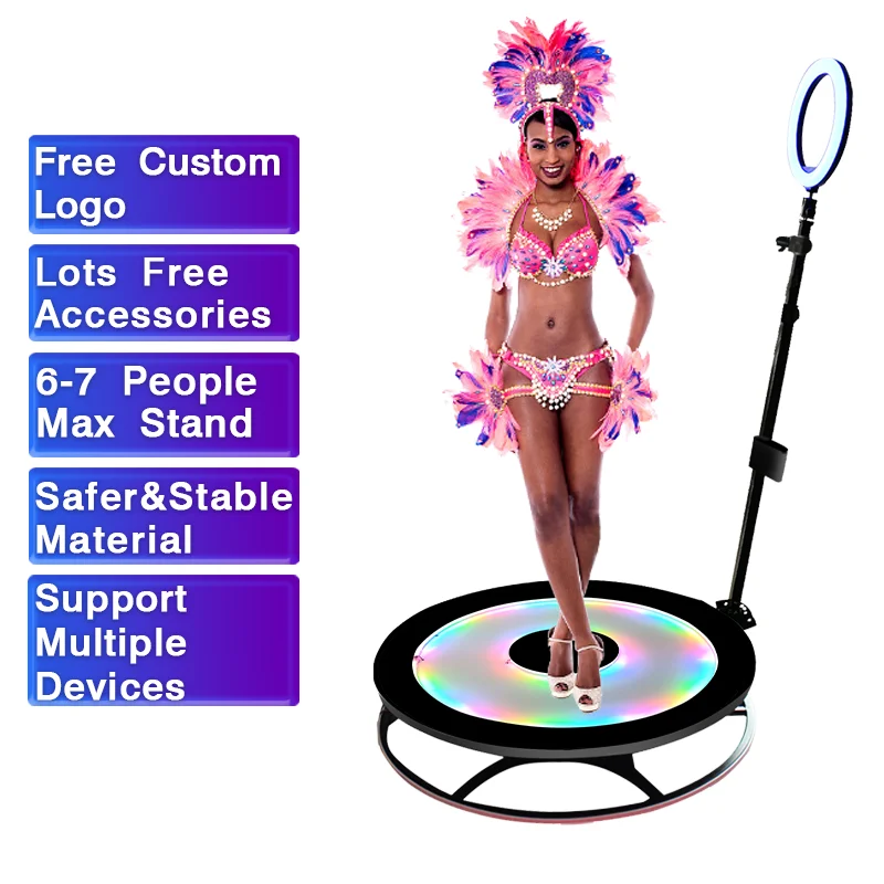 360 Photobooth Automatic Spinning 360 Photo Booth Camera Video 360 Booth Rotating Platform