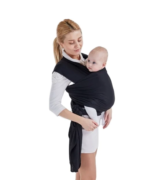 Ergonomic portable 360 all-position front and back travel walk wrap cloth baby sling carrier