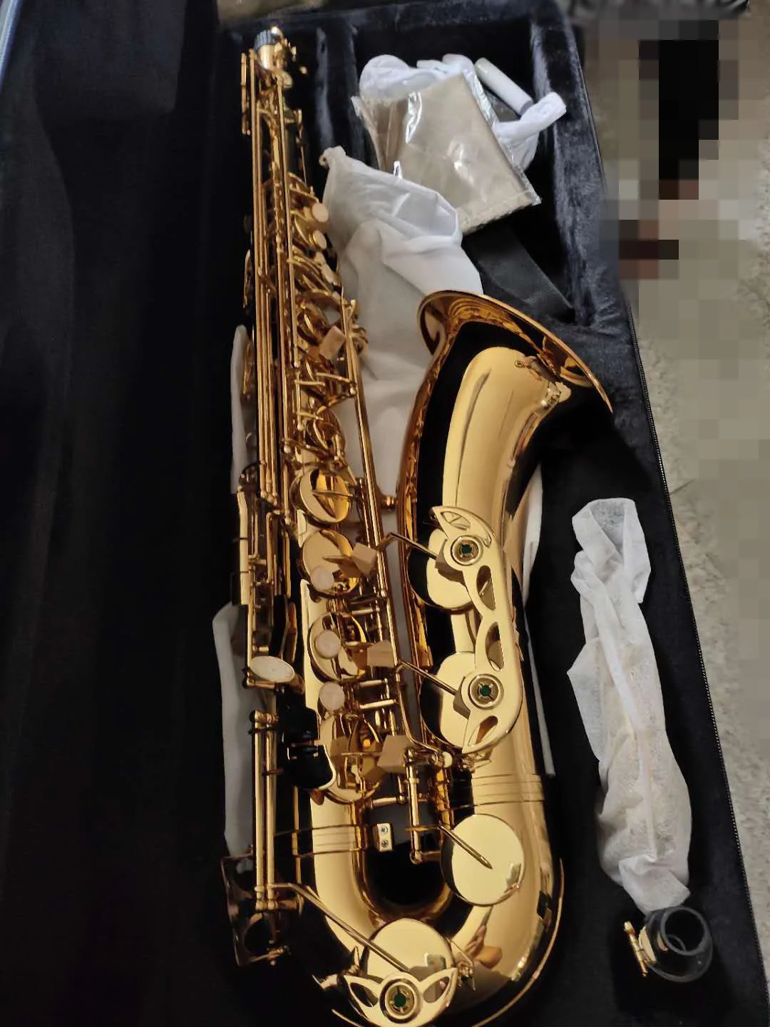 Хит продаж Bb тенор саксофон OEM Музыкальные духовых золотой лак латунь saxofone bell тон тенор-саксофон