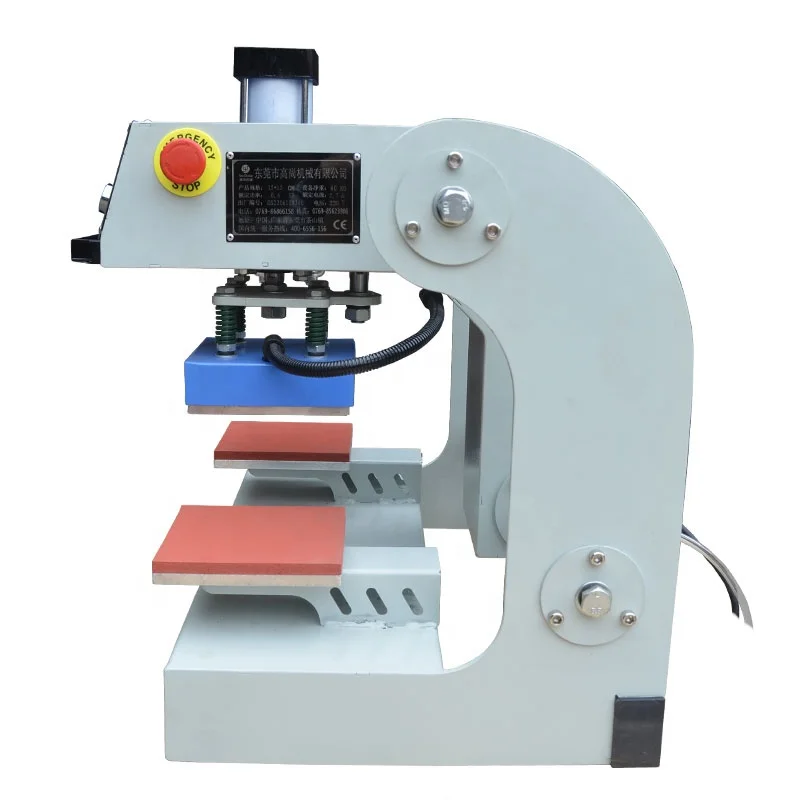 logo/labeling neck chest automatic thermol iron 20x30cm transfer sublimation heat press machine pneumatic  pressure