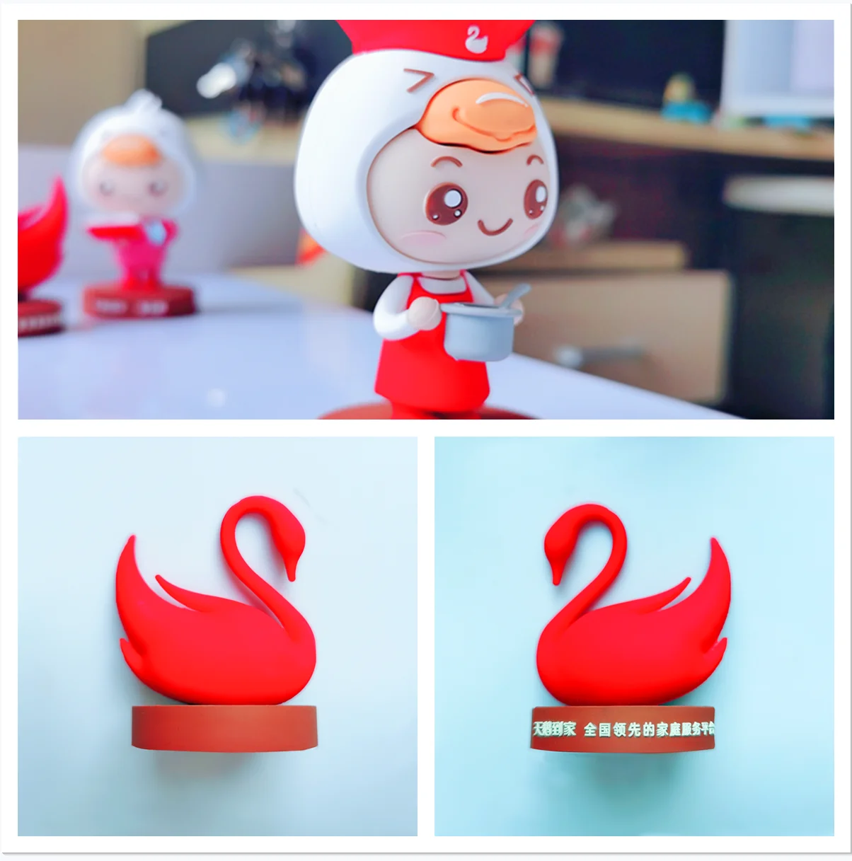 Promotion OEM exquisite high-end 3D cartoon PVC doll action diagram plastic three- doll manufacturer customization