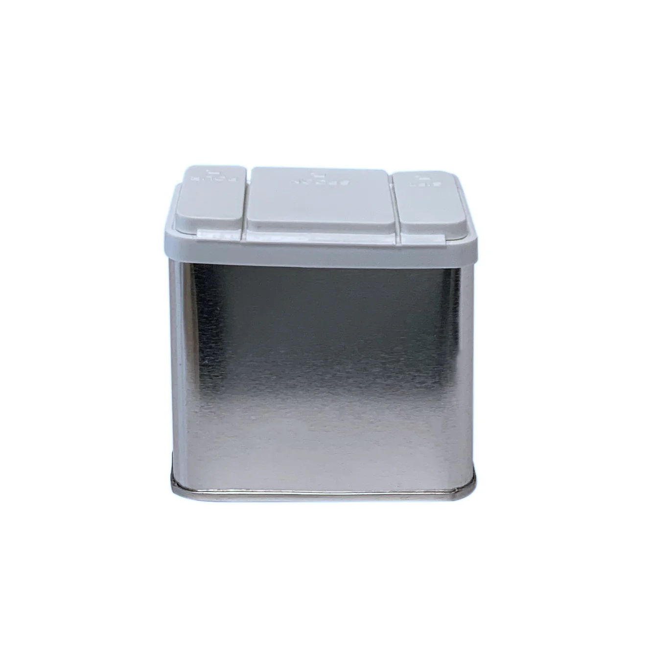Wholesale Seasoning Can Packaging Empty Rectangular Metal Container Food Grade Spice Tin Box With Lid