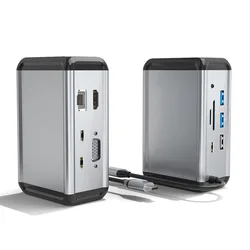 Usb Multi Hub Multi-function Type-c Enabled Devices Usb C 12 in 1 type c hub Upright ethernet pd hdtv for macbook pro