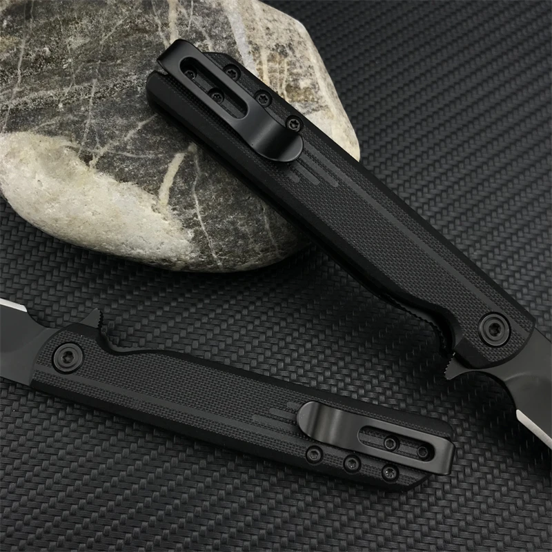 LCK+ 3802K G10 Handle Folding Pocket Knife Camping Survival EDC Self Defense Tactical Knife