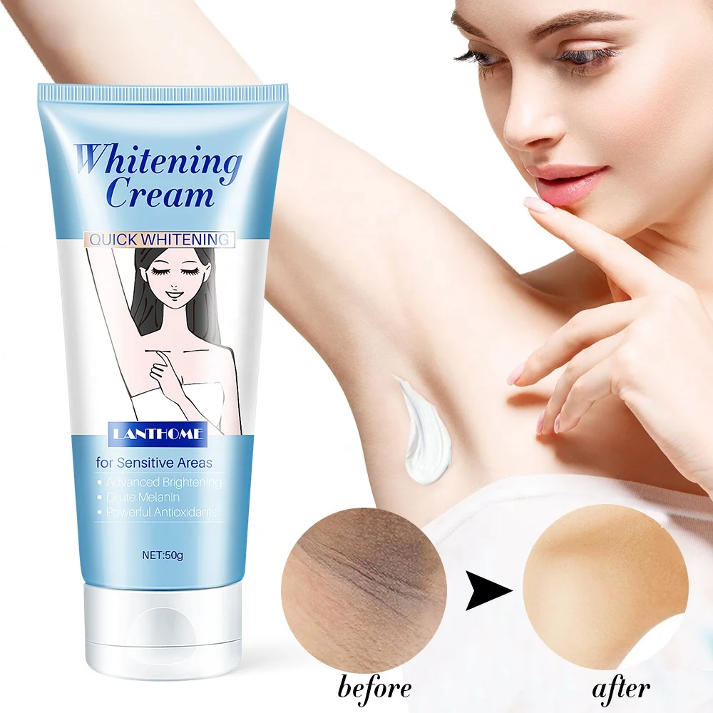 50g Body Underarm Whitening Cream Armpit Leg Knee Private Parts Brightening Melanin Remover Black Skin Whitening Cream