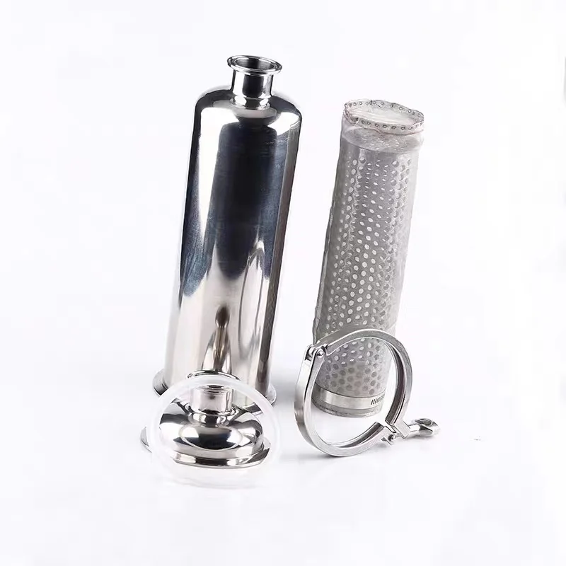 Нержавеющая сталь SS304 316 TriClamp концы пищевой прямой фильтр с металлическим фильтром