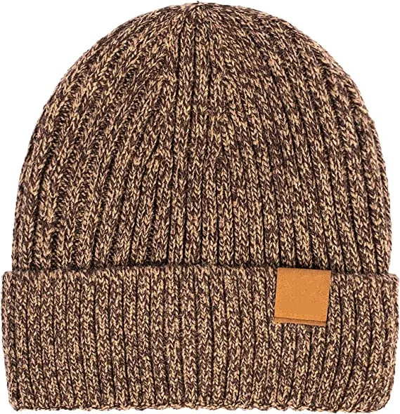 Мужская трикотажная шапка с подкладкой